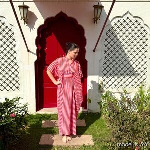 Ink + Alloy Margot Stripe Kaftan OS